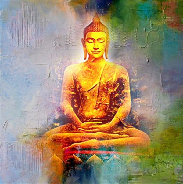 Image: Buddha in Meditation canvas painting