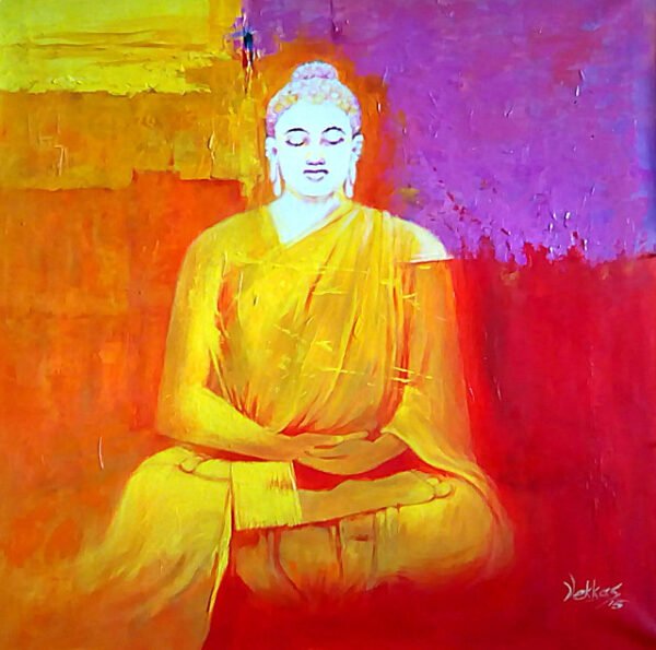 Image: Meditating Buddha Canvas Painting