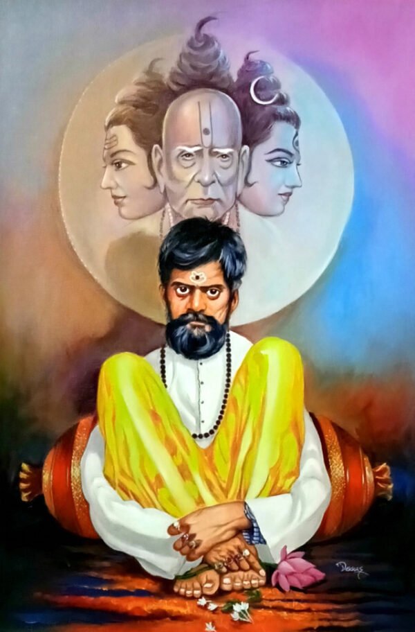 Image: Shankar Maharaj Canvas Painting