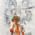 Image: Religious Streets of India Canvas painting