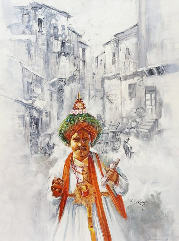 Image: Religious Streets of India Canvas painting