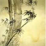 Image: Canvas painting of Bamboo