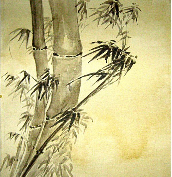 Image: Canvas painting of Bamboo