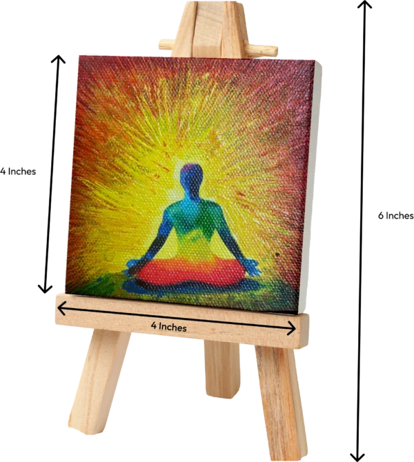 Image: Small Canvas Painting on a eazel