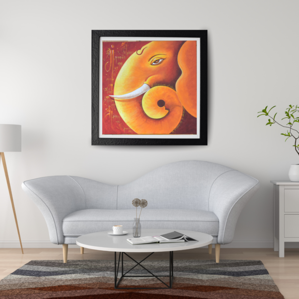 handmade ganesha painting for home décor