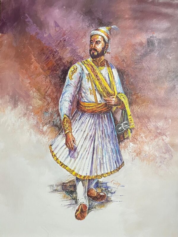 Image: Chhatrapati Shivaji Maharaj canvas painting