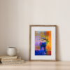 abstract deer painting for living room India modern deer canvas wall art