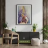 Ganesha dhol tasha painting with spiritual festival drummer artwork on canvas