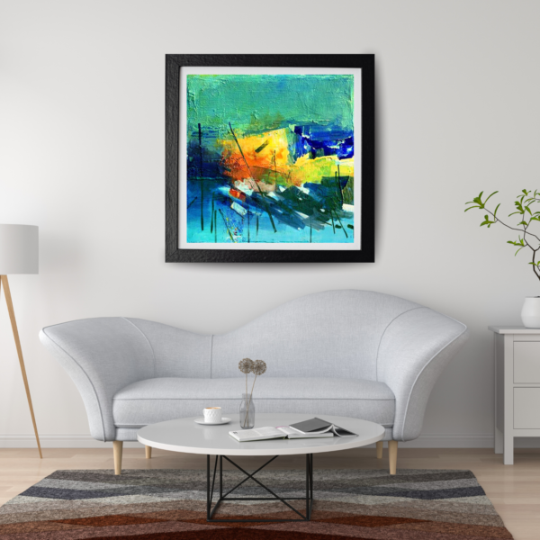 abstract wall art for living room India modern canvas paintings